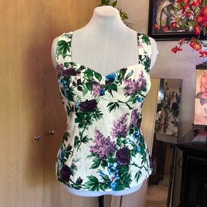 Pinup Girl Clothing Spring Flower Blouse 2X